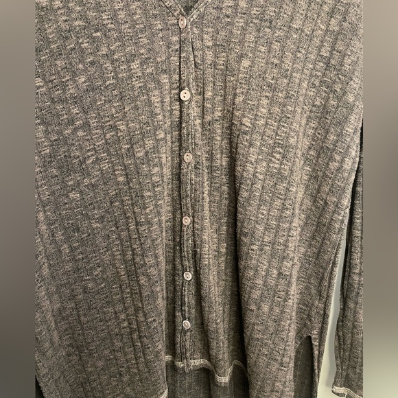 Michael Stars Brown Ribbed Cardigan - Picture 2 of 5